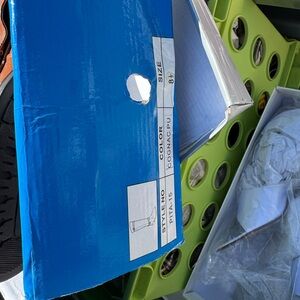 Cognac PU Boots Size 8.5